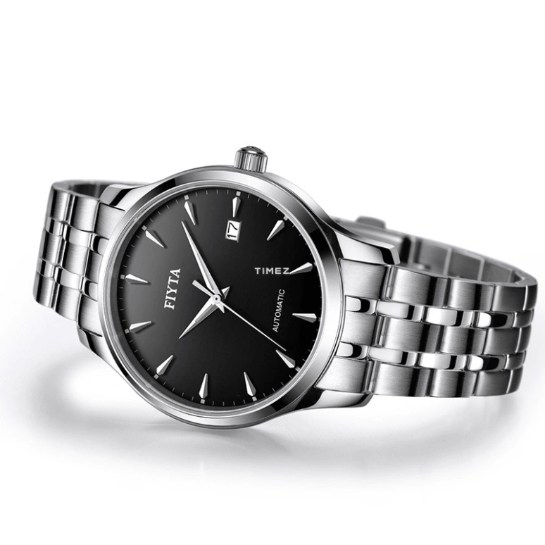 FIYTA,Joyart 40mm,40mm,Stainless Steel,Black,Automatic,Day,Sapphire,Glass,GA1002,GA1002.WBWK