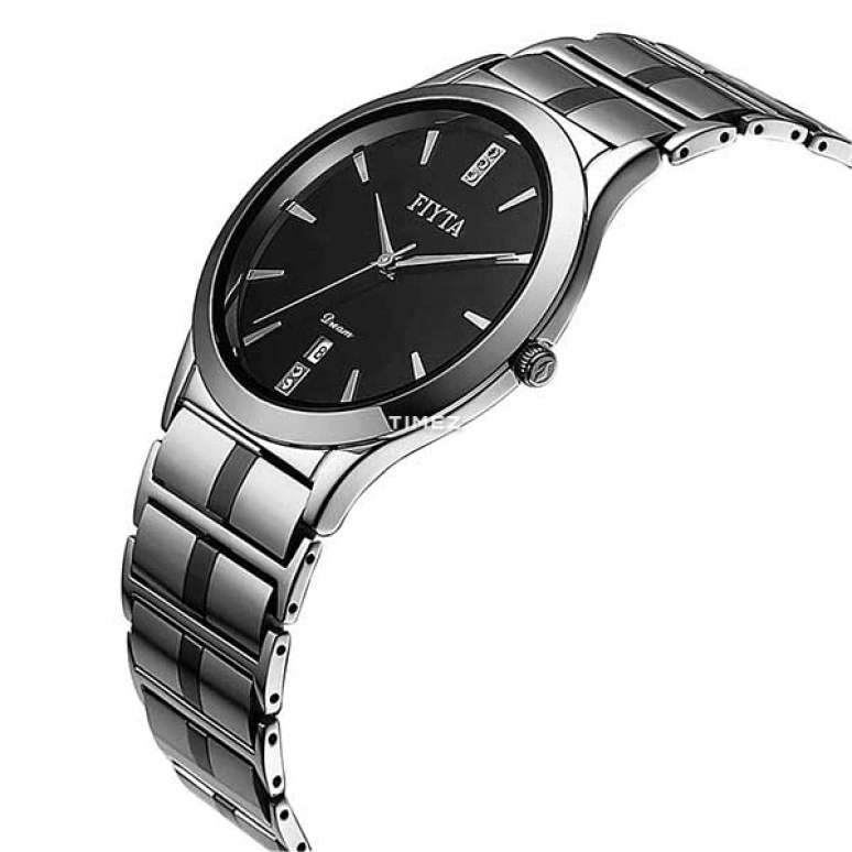 FIYTA,Other 38mm,38mm,Stainless Steel,Black,Quartz,Day,Sapphire,Glass,G926,G926.WBW