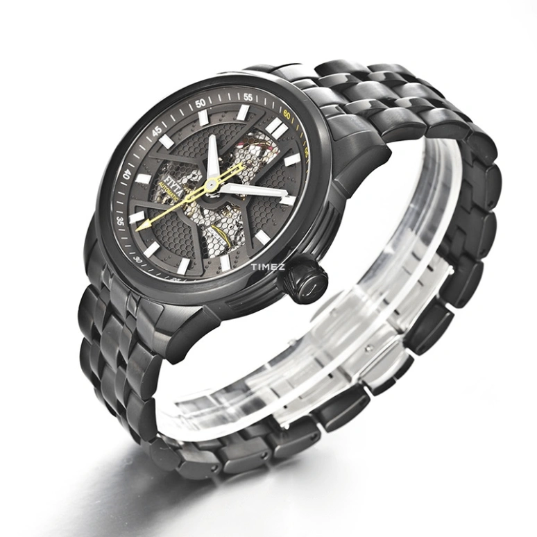 FIYTA,Extreme 42mm,42mm,Stainless Steel,Black,Automatic,Sapphire,Crystal Glass,Round,GA8466,GA8466.BBB