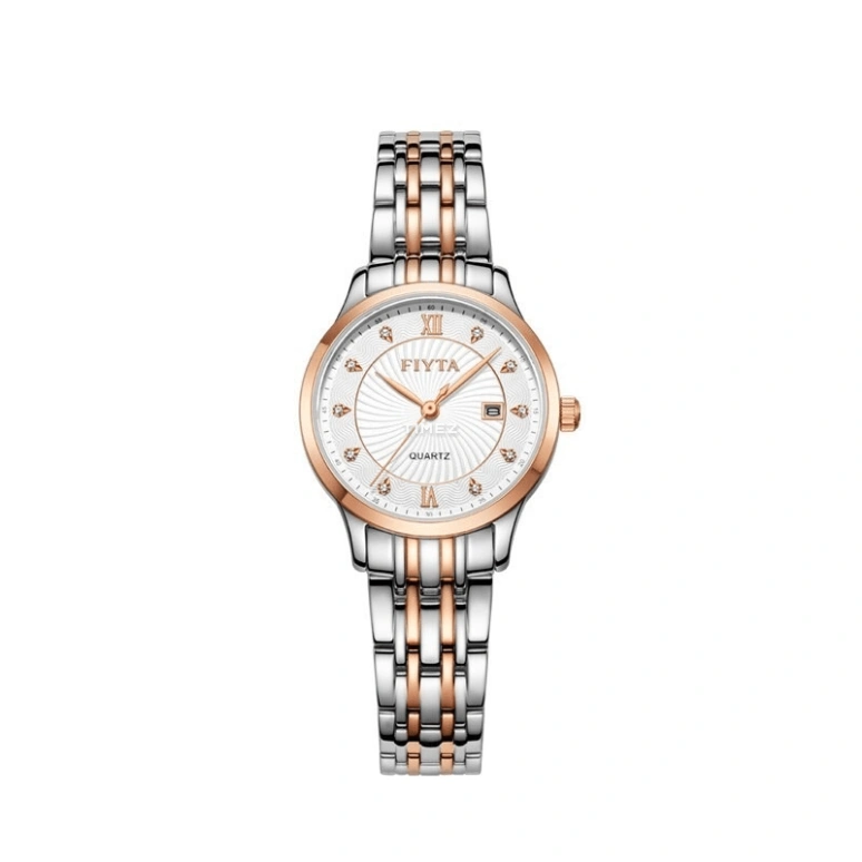 FIYTA,Classic 29mm,29mm,Stainless Steel,Silver,Grey,Quartz,Day,Sapphire,L802030,L802030.MWM