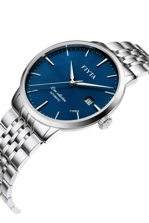 FIYTA,Line 39.80mm,39.80mm,Stainless Steel,Blue,Automatic,Day,Sapphire,GA801001,GA801001.WLW