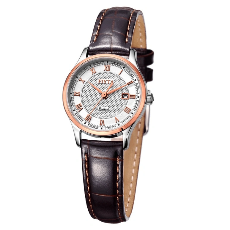 FIYTA,Joyart 28mm,28mm,Stainless Steel,Cream,Quartz,Day,Sapphire,Crystal Glass,L260,L260.TWR
