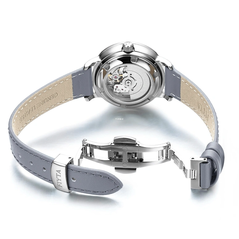 FIYTA,Floriography 30.10mm,30.10mm,Stainless Steel,White,Automatic,Day,Sapphire,LA802008,LA802008.WWHD