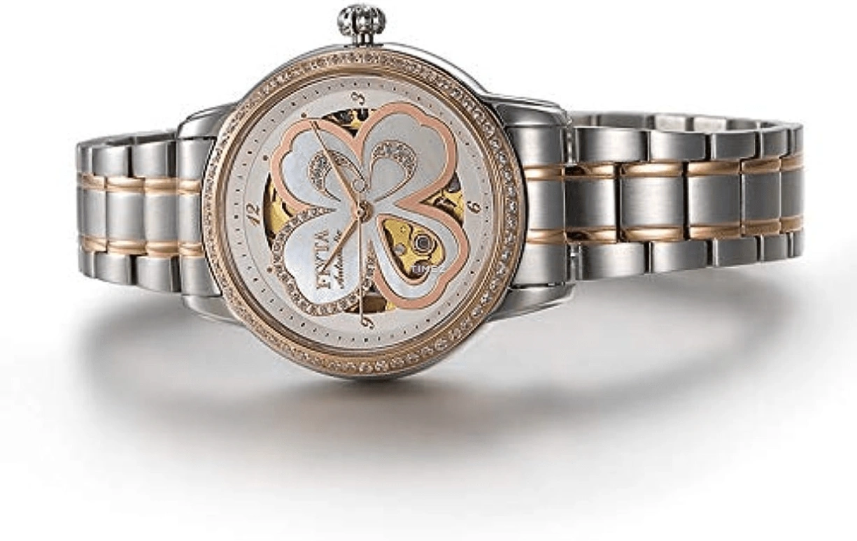 FIYTA,Clover 34.60mm,34.60mm,Stainless Steel,White,Automatic,Sapphire,Hardlex,Round,LA8362,LA8362.TWTD