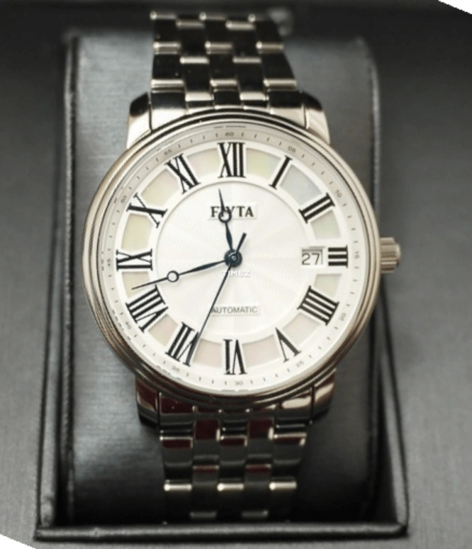 FIYTA,Classic 39mm,39mm,Stainless Steel,White,Automatic,Day,Sapphire,Glass,GA8302,GA8302.WWW