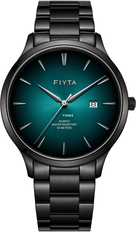 FIYTA,Joyart 41mm,41mm,Stainless Steel,Black,Green,Quartz,Day,Sapphire,G800021,G800021.BNB