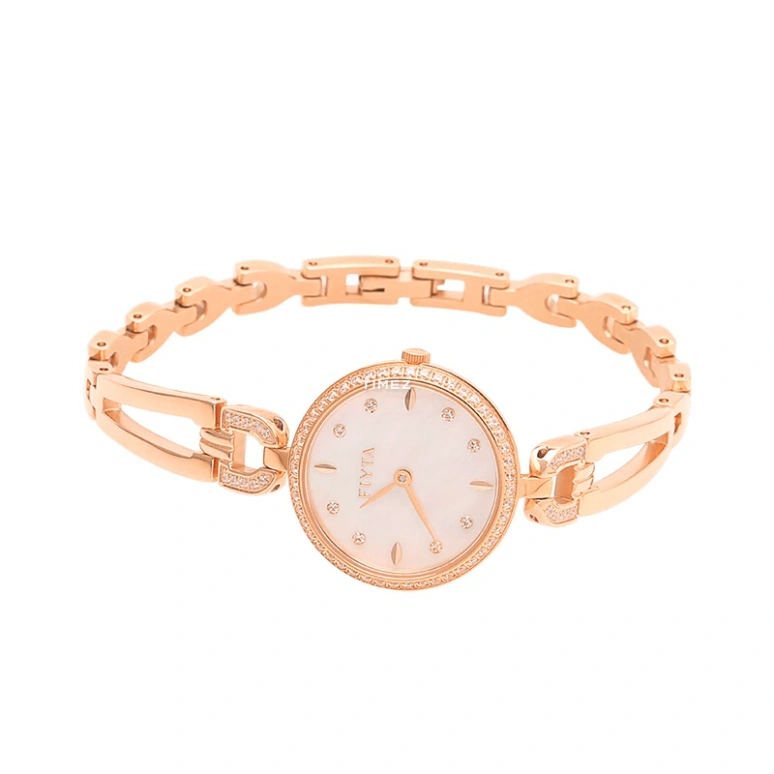 FIYTA,Exquisite 24mm,24mm,Stainless Steel,Pink,Quartz,Sapphire,Round,L864007,L864007.PFPD