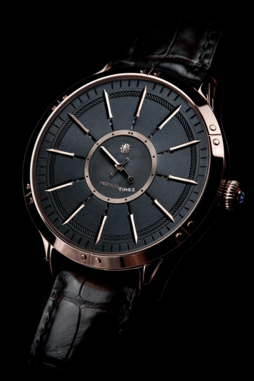 FIYTA,Other 0mm,0mm,Rose Gold,Black,Automatic,Sapphire,Round,MY001,MY001.PBK