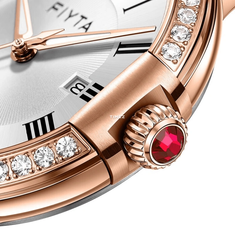 FIYTA,Kanon 32mm,32mm,Stainless Steel,White,Quartz,Day,Sapphire,L803001,L803001.PWPD