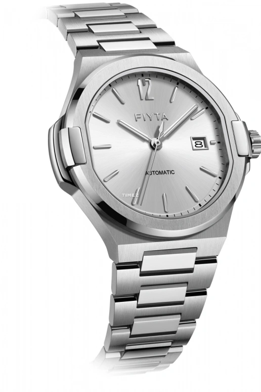 FIYTA,Aeronuatics 40mm,40mm,Stainless Steel,White,Automatic,Day,Sapphire,GA856000,GA856000.WWW