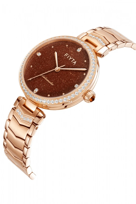 FIYTA,Heartouching 32mm,32mm,Stainless Steel,Brown,Automatic,Sapphire,Round,LA869011,LA869011.PKPH