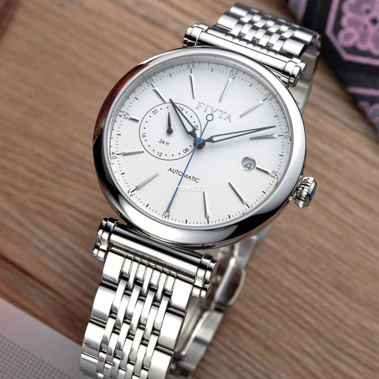 FIYTA,IN 41.50mm,41.50mm,Stainless Steel,White,Automatic,Day,Sapphire,GA850002,GA850002.WWW