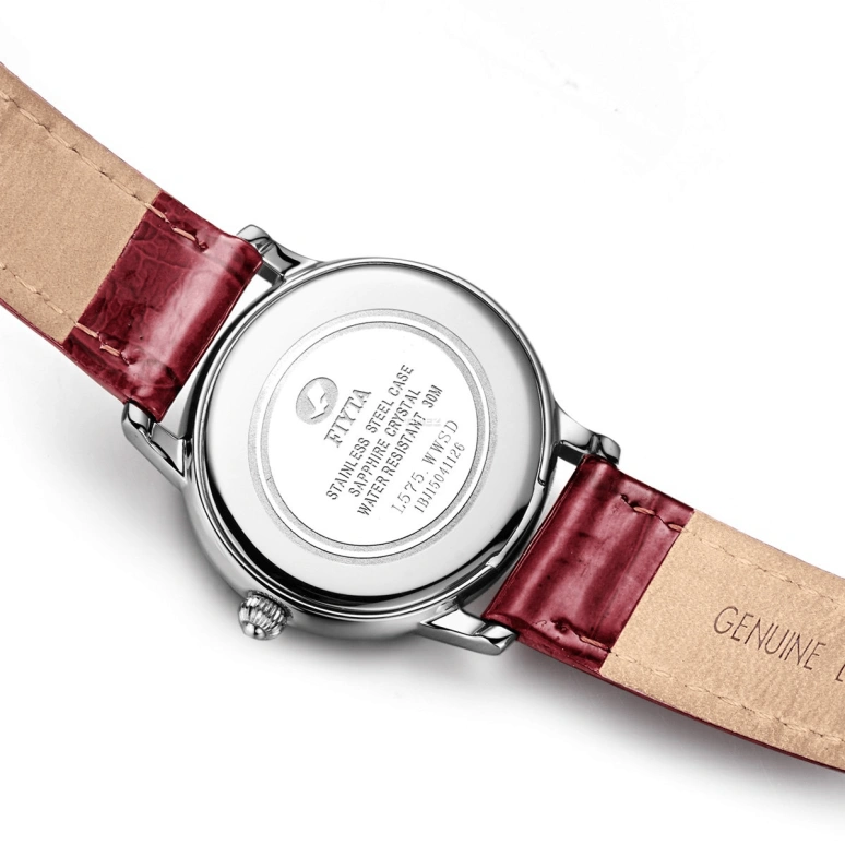 FIYTA,Allure 32.50mm,32.50mm,Stainless Steel,Silver,Grey,Quartz,Sapphire,Crystal Glass,Round,L575,L575.WWSD