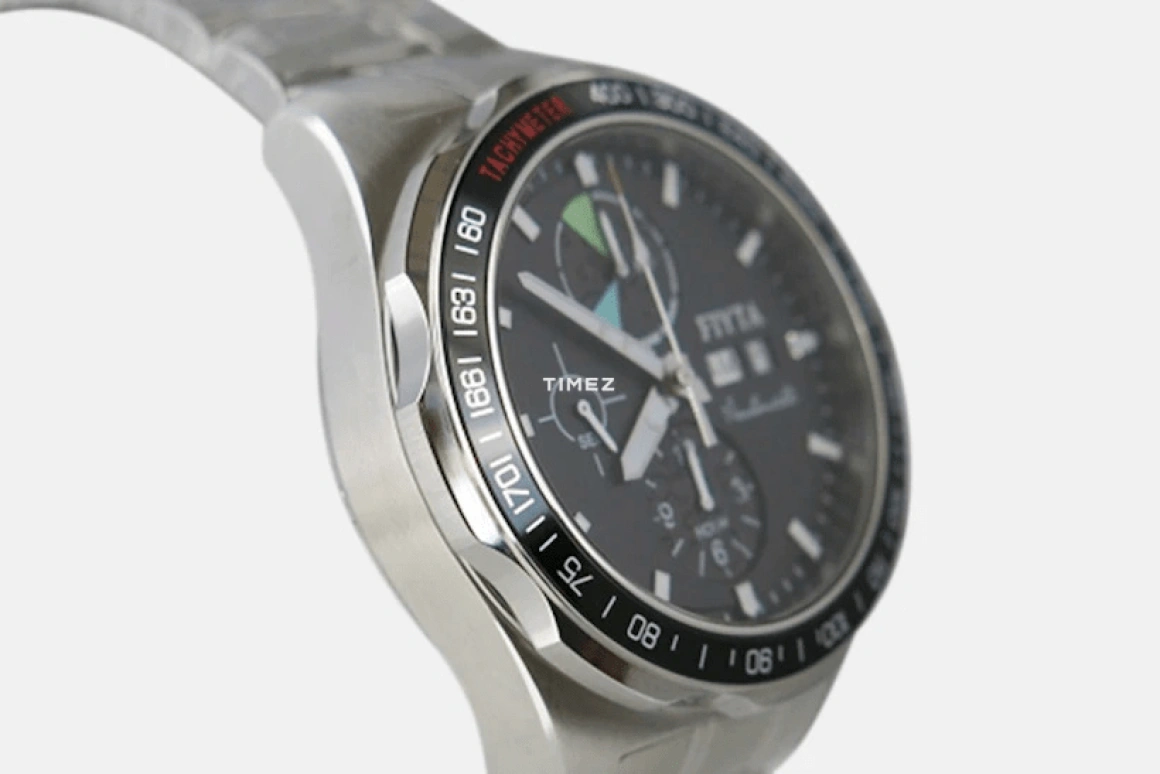 FIYTA,Aeronuatics 44mm,44mm,Stainless Steel,Black,Automatic,Chronograph,Day,Dule Time,GA8370,GA8370.WBW