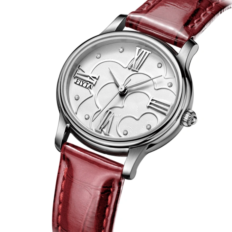 FIYTA,Allure 32.50mm,32.50mm,Stainless Steel,Silver,Grey,Quartz,Sapphire,Crystal Glass,Round,L575,L575.WWSD