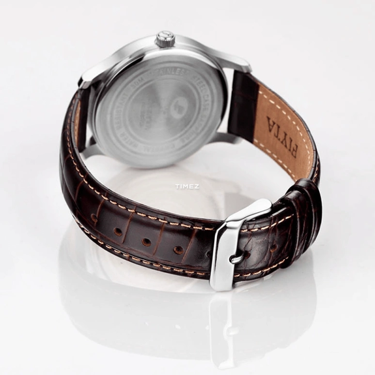 FIYTA,Joyart 39mm,39mm,Stainless Steel,White,Quartz,Day,Sapphire,Crystal Glass,G242,G242.TWR