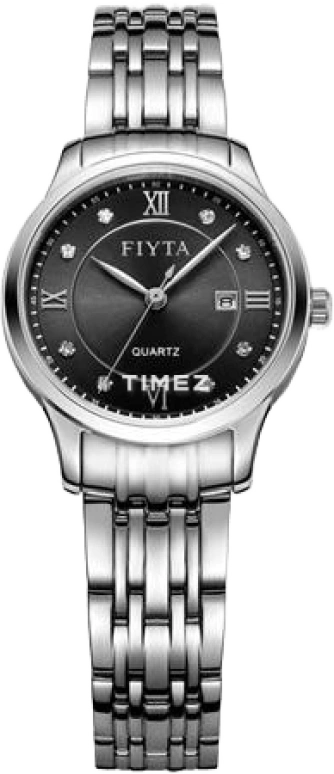 FIYTA,Classic 29mm,29mm,Stainless Steel,Black,Quartz,Day,Sapphire,Glass,DL802050,DL802050.WBW