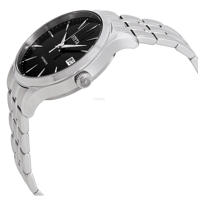 FIYTA,Classic 40mm,40mm,Stainless Steel,Black,Automatic,Day,Sapphire,WGA1010,WGA1010.WBW