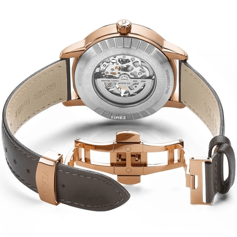 FIYTA,Photographer 42.20mm,42.20mm,Stainless Steel,Rose Gold,White,Automatic,Sapphire,Round,WGA860011,WGA860011.PWK