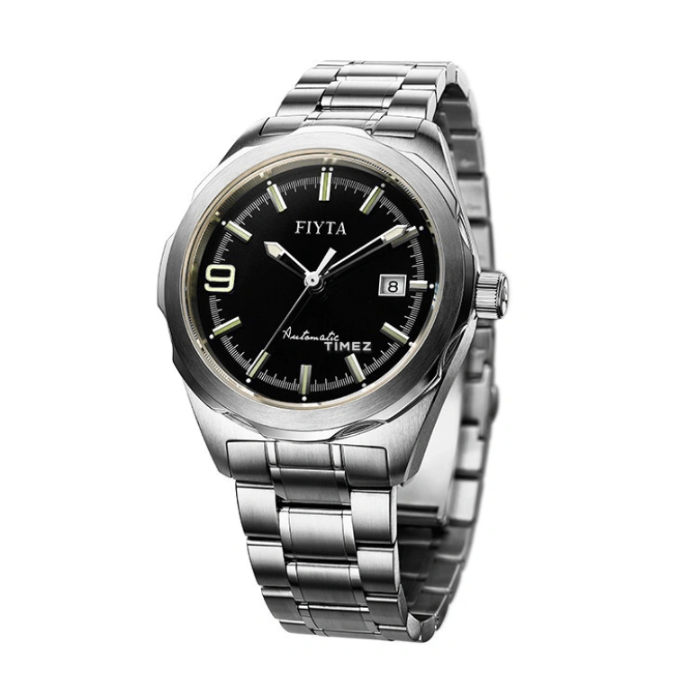 FIYTA,Aeronuatics 42mm,42mm,Stainless Steel,Black,Automatic,Day,Sapphire,GA8592,GA8592.WBW