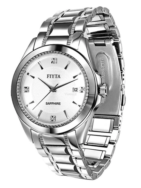 FIYTA,Classic 42mm,42mm,Stainless Steel,White,Automatic,Day,Sapphire,Crystal Glass,GJ056,GJ056.WWW