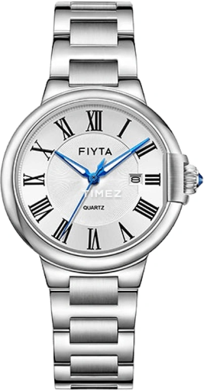 FIYTA,Kanon 32mm,32mm,Stainless Steel,Silver White,Quartz,Day,Sapphire,L803001,L803001.WWW