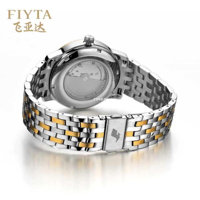 FIYTA,Classic 38mm,38mm,Stainless Steel,Silver,Automatic,Day,Sapphire,Glass,TGA068,TGA068.TWT