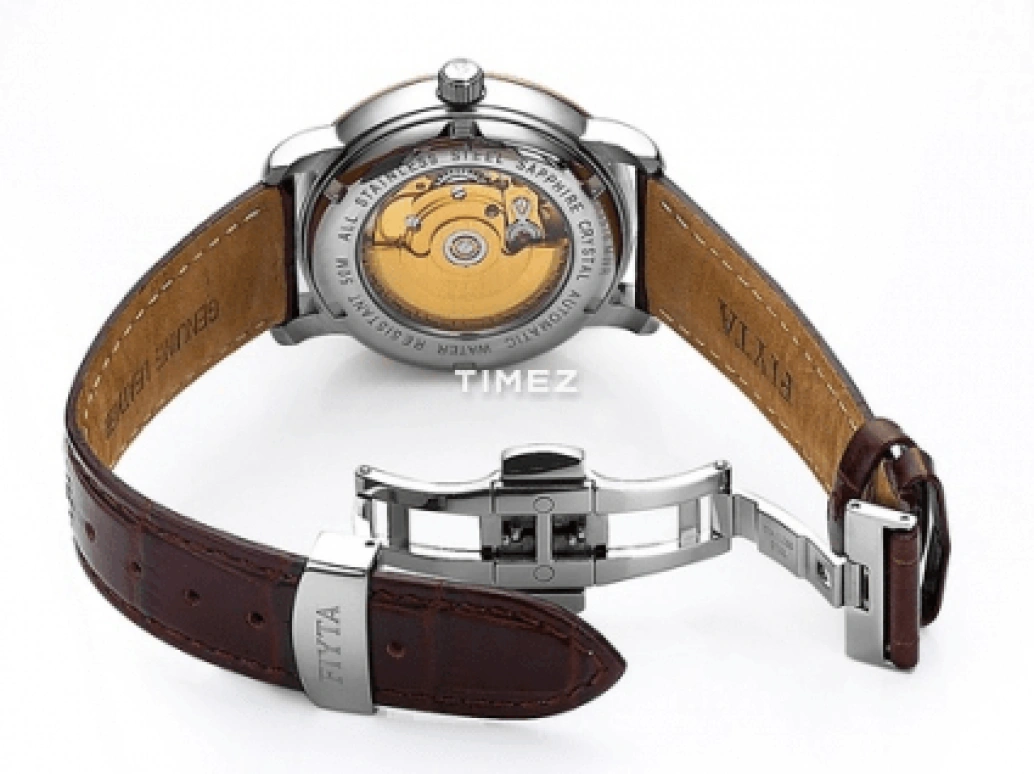 FIYTA,Classic 39mm,39mm,Stainless Steel,Rose Gold,White,Automatic,Day,Sapphire,GA8518,GA8518.MWR