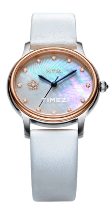 FIYTA,IF 29.50x32.50mm,29.50x32.50mm,Stainless Steel,Rose Gold,White,Quartz,Sapphire,Glass,Oval,DL1573,DL1573.MW