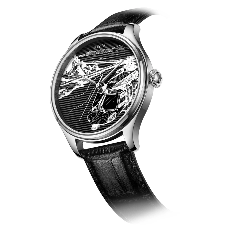 FIYTA,Mach 42mm,42mm,Stainless Steel,Black,Quartz,Sapphire,Round,G881018,G881018.WBB