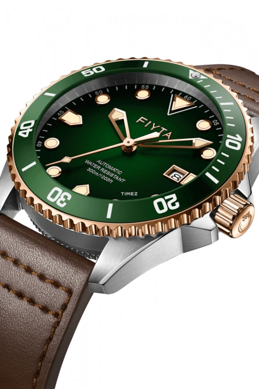 FIYTA,Yachtsman 43.40mm,43.40mm,Stainless Steel,Green,Automatic,Day,Sapphire,GA867007,GA867007.MNK