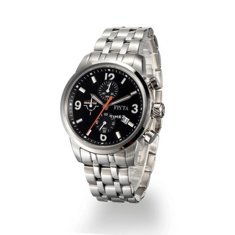 FIYTA,Extreme 40mm,40mm,Stainless Steel,Black,Quartz,Chronograph,Day,G780,G780.WBW