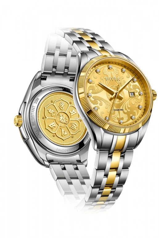 FIYTA,Pray 31mm,31mm,Stainless Steel,Gold,Automatic,Day,Sapphire,LA888001,LA888001.TGT