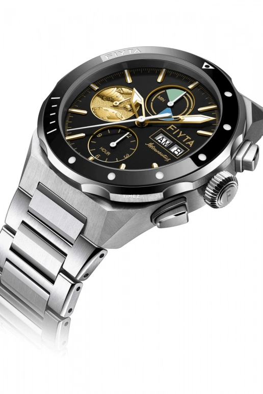 FIYTA,Aeronuatics 44mm,44mm,Titanium,Black,Automatic,Chronograph,Date,Day,GA880013,GA880013.WBW