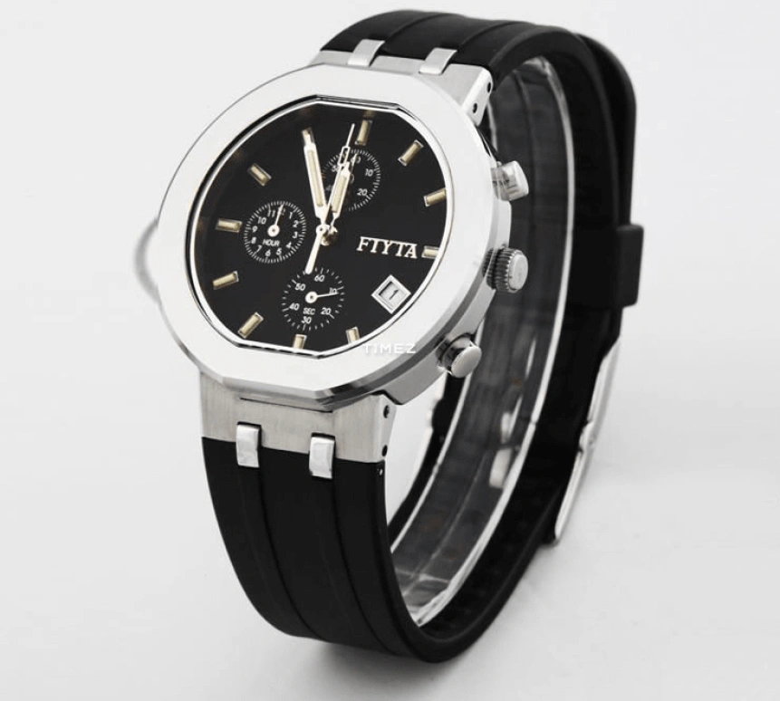 FIYTA,Aeronuatics 38.50mm,38.50mm,Stainless Steel,Black,Quartz,Chronograph,Day,G776,G776.WBBT