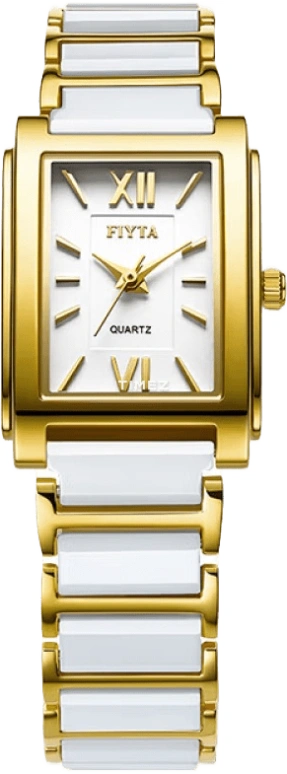 FIYTA,Allure 31.50x22mm,31.50x22mm,Stainless Steel,White,Quartz,Sapphire,Glass,Rectangular,L947,L947.GWT