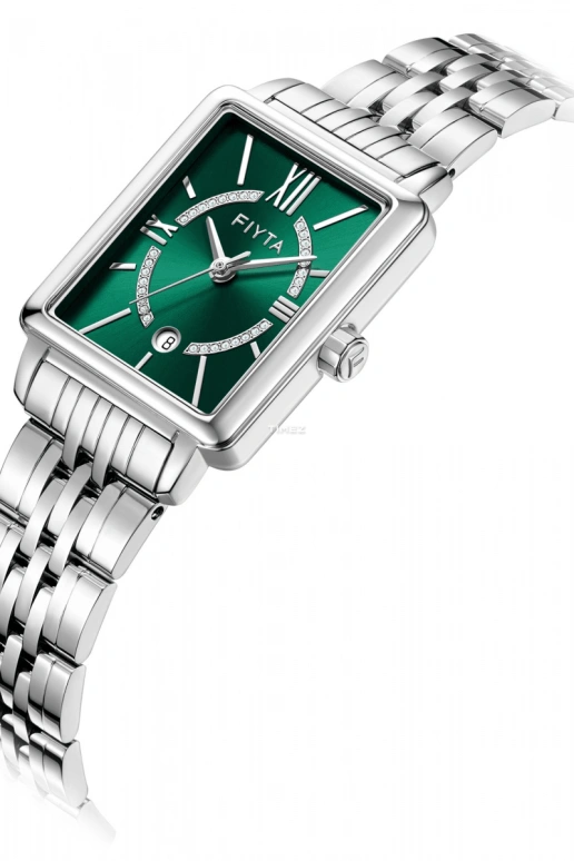 FIYTA,Allure 22.70mm,22.70mm,Stainless Steel,Green,Quartz,Day,Sapphire,L865010,L865010.WNW
