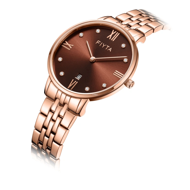 FIYTA,Joyart 32mm,32mm,Stainless Steel,Coffee,Quartz,Day,Sapphire,Crystal Glass,L800019,L800019.PKP