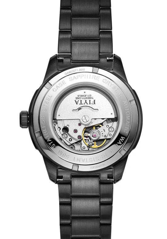 FIYTA,Classic 42mm,42mm,Stainless Steel,Black,Automatic,Date,Day,GA802071,GA802071.BBB