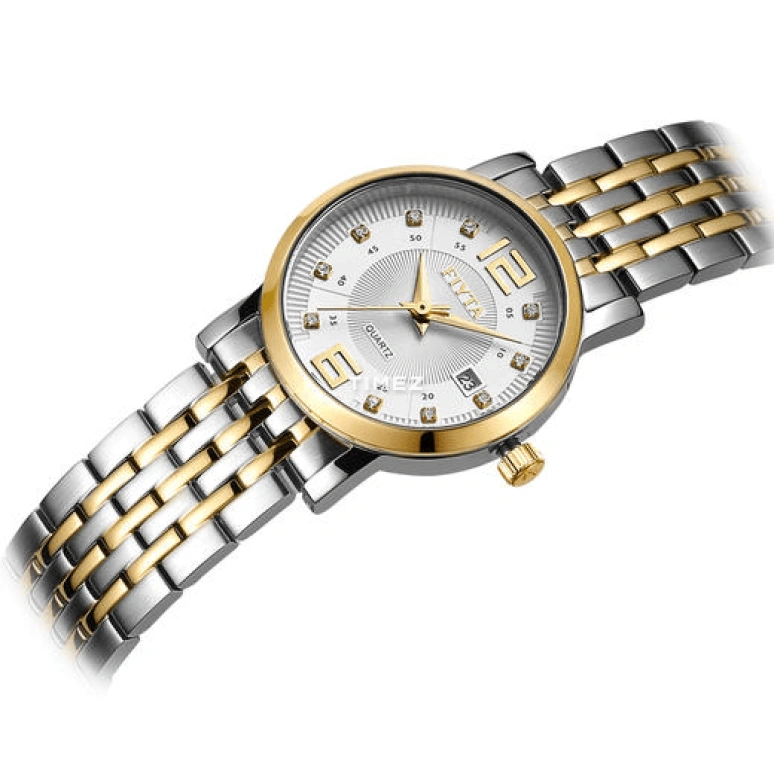FIYTA,Classic 26.20mm,26.20mm,Stainless Steel,White,Silver,Quartz,Day,Sapphire,Glass,JL000999,JL000999.TWT