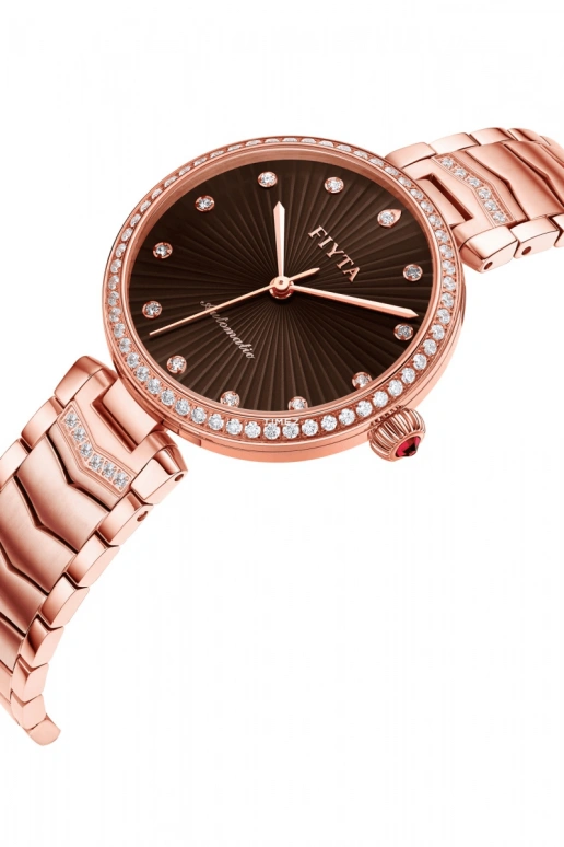FIYTA,Heartouching 32mm,32mm,Stainless Steel,Coffee,Automatic,Sapphire,Round,LA869009,LA869009.PKPH