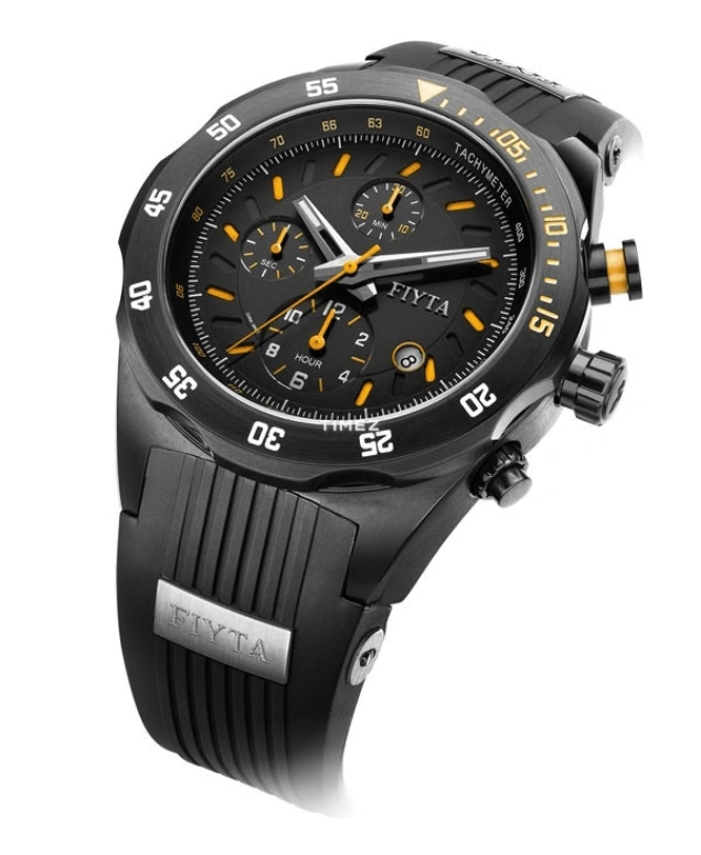 FIYTA,Extreme 54mm,54mm,Stainless Steel,Black,Automatic,Chronograph,Day,GA8388,GA8388.BBB