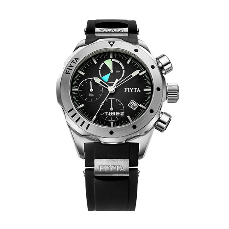 FIYTA,Aeronuatics 44mm,44mm,Stainless Steel,Black,Automatic,Chronograph,Day,GA8070,GA8070.WBB
