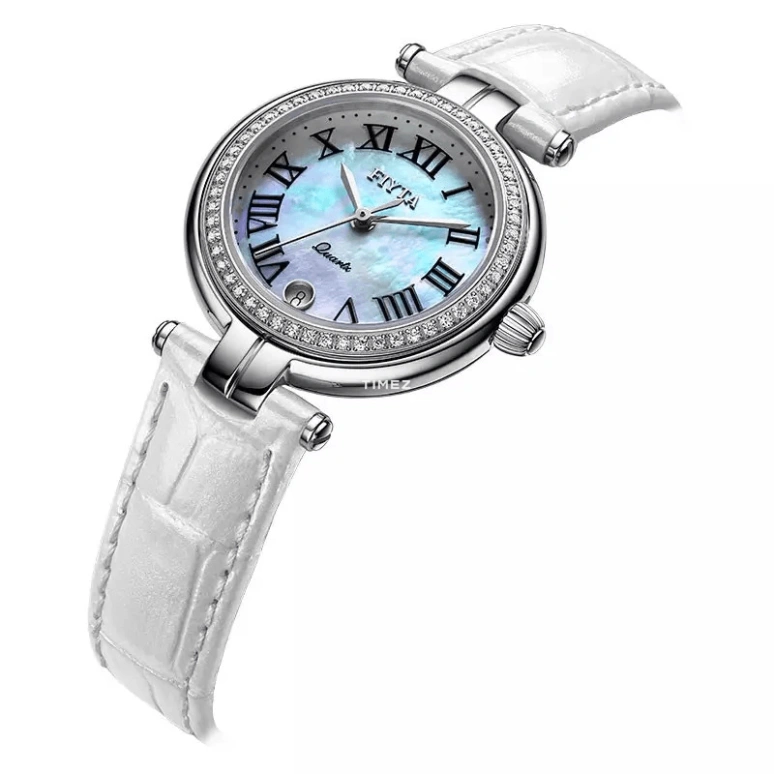 FIYTA,Heartouching 32mm,32mm,Stainless Steel,Blue,Quartz,Day,Sapphire,L588,L588.WWWD
