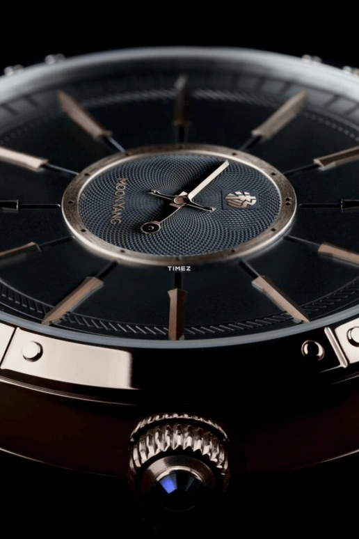 FIYTA,Other 0mm,0mm,Rose Gold,Black,Automatic,Sapphire,Round,MY001,MY001.PBK