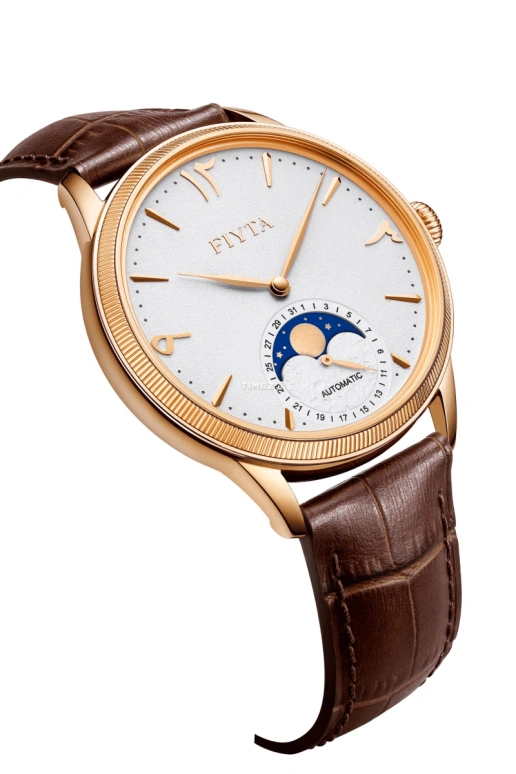 FIYTA,Master 42mm,42mm,Stainless Steel,White,Automatic,Moonphase,Day,GA886032,GA886032.PWK