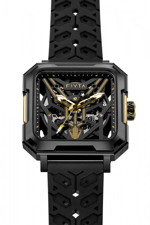 FIYTA,Three-Body 42mm,42mm,Stainless Steel,Black,Automatic,Sapphire,Square,GA35002,GA35002.BTB