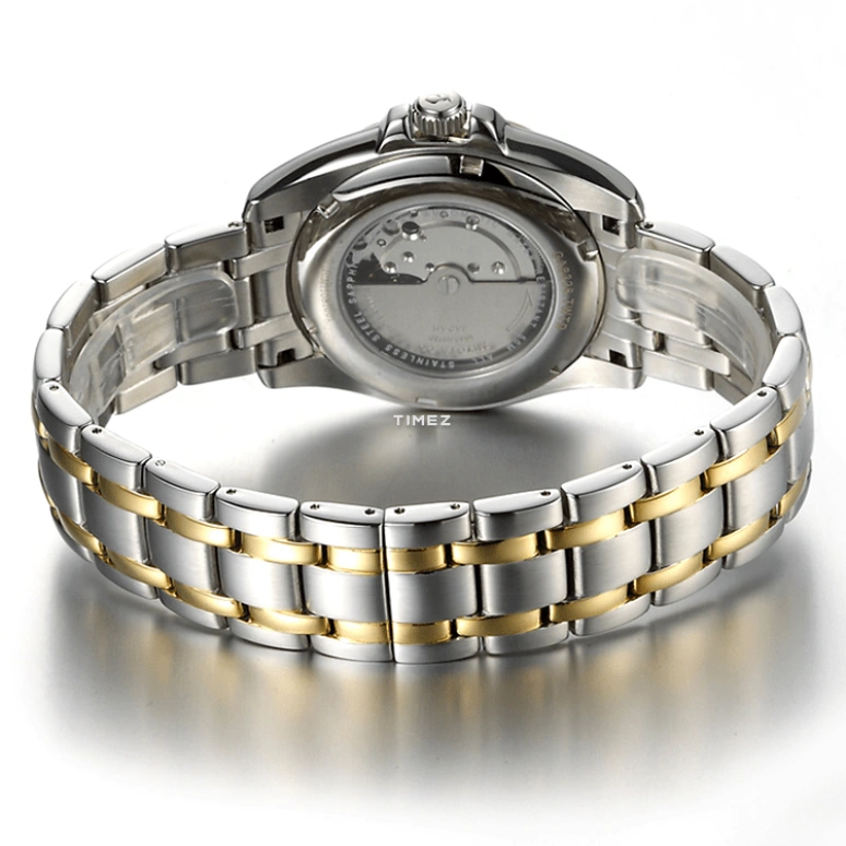 FIYTA,Tempting 30.10mm,30.10mm,Stainless Steel,Silver,Grey,Automatic,Day,Sapphire,Crystal Glass,LA8328,LA8328.TWTD