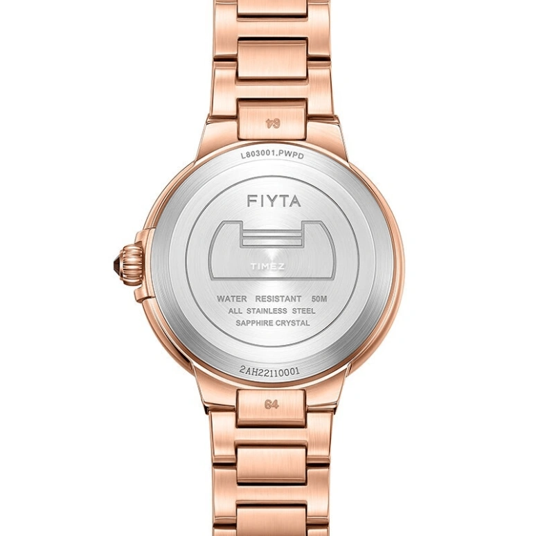 FIYTA,Kanon 32mm,32mm,Stainless Steel,White,Quartz,Day,Sapphire,L803001,L803001.PWPD