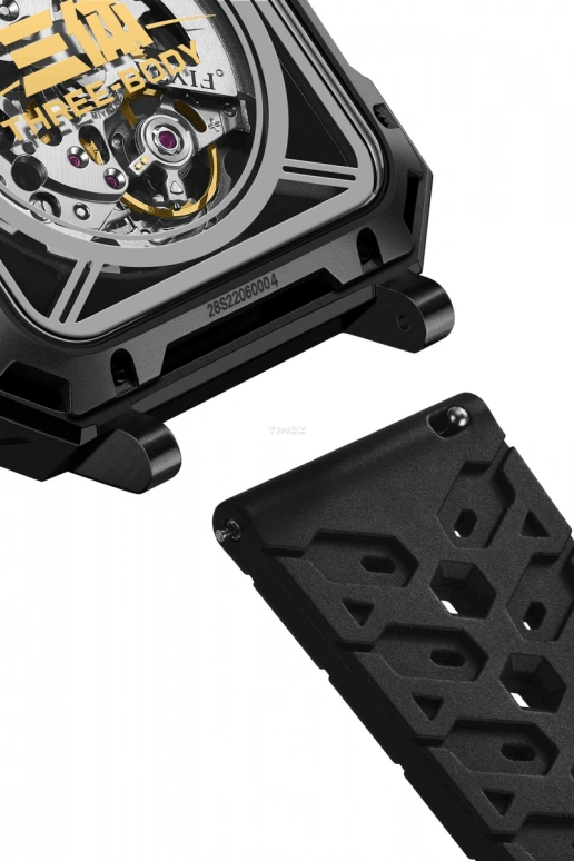 FIYTA,Three-Body 42mm,42mm,Stainless Steel,Black,Automatic,Sapphire,Square,GA35002,GA35002.BTB